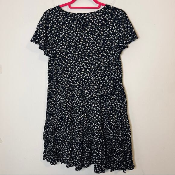 Dress Forum Dark Floral Dress Sz Small Feminine Cottagecore 90s Prairie Country - Picture 2 of 9
